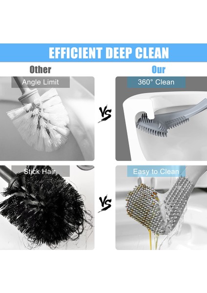 Yeşil Stil Kanca ile Hızlı Kuruyan Modern Banyo Aksesuarları Silikon Tuvalet Fırça Golf Kaymaz Uzun Sap Tuvalet Temizleme Fırçası (Yurt Dışından) indirimleri