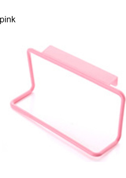 Pembe Tarzı Plastik Askılı Havlu Rafı Çok Fonksiyonlu Dolap Kapısı Arka Mutfak Aksesuarları Ev Depolama Banyo Mobilya Toallero (Yurt Dışından)