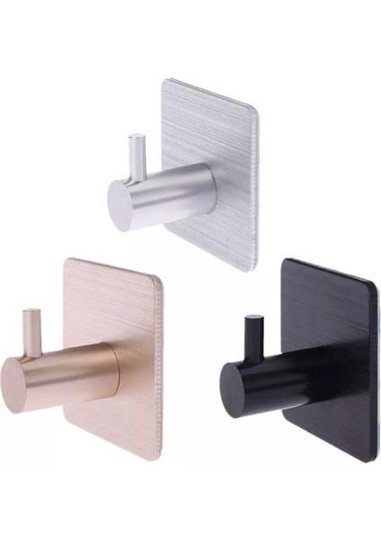No.6 Tarzı Siyah Robalı Askı Duvar Askısı Havlu Askısı Banyo Için Paslanmaz Çelik Montaj Askısı Mutfak Için Askı Donanımı (Yurt Dışından)