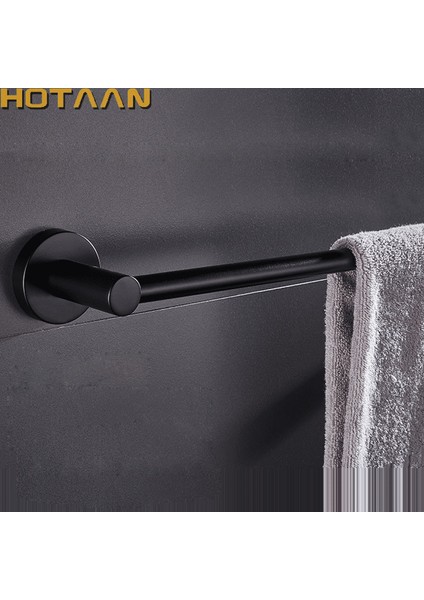 L 30 cm Tarzıdır Hotaan Modern Tarzı Mat Siyah Duvara Monte Tekli Havlu Askılığı Banyo Havlu Rafı Banyo Aksesuar Tutucu (Yurt Dışından)
