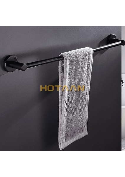 L 30 cm Tarzıdır Hotaan Modern Tarzı Mat Siyah Duvara Monte Tekli Havlu Askılığı Banyo Havlu Rafı Banyo Aksesuar Tutucu (Yurt Dışından)