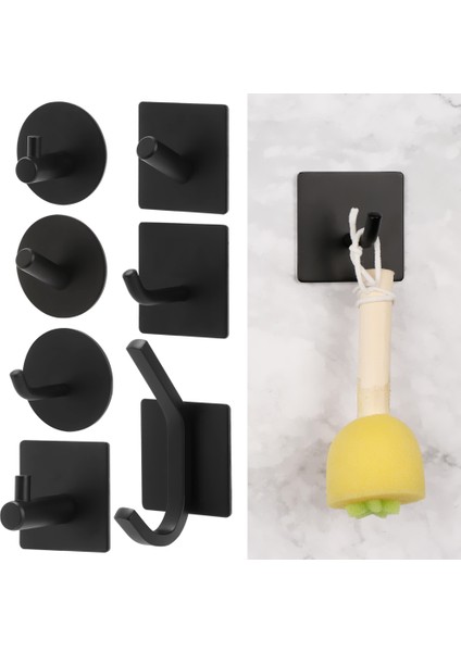 No.11 Stili Siyah Gümüş Bornoz Askısı Duvar Askısı Havlu Askısı Banyo Için Paslanmaz Çelik Mont Askısı Mutfak Donanımı Için Kanca (Yurt Dışından) fiyatları