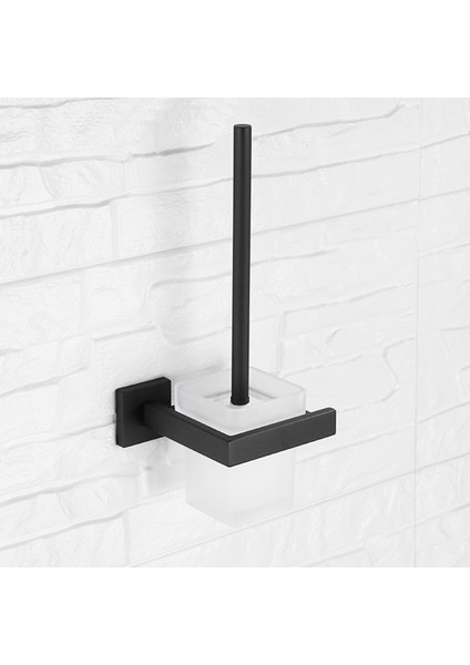 B123-6 Stili Siyah Paslanmaz Çelik Havlu Askısı Tuvalet Fırçası Kağıt Tutucu Sabunluk Havlu Çubuğu Askı Banyo Donanımı (Yurt Dışından) fırsatları