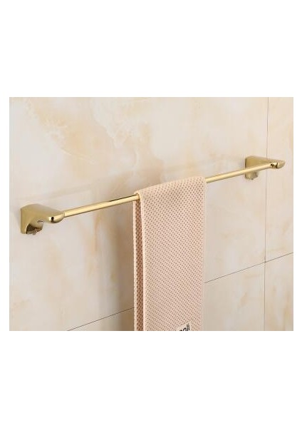Tek Havlu Çubuğu Tarzı Banyo Aksesuarları Kağıt Tutucu, Köşe Rafı, Havlu Askısı, Tuvalet Fırça Tutucu, Havlu Tutucu Pirinç Altın Banyo Donanım Seti (Yurt Dışından)