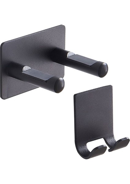 Siyah Stil Dyson Saç Kurutma Makinesi Tutucusu Duvara Monte Edilebilir Su Geçirmez Alüminyum Depolama Rafı - Gümüş (Yurt Dışından)