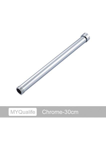 Krom Stili 30CM Ücretsiz G Pirinç Siyah 30 cm Uzunlukta Uzatma Borusu Banyo Bataryası Aksesuarları Yükseltme Borusu (Yurt Dışından)