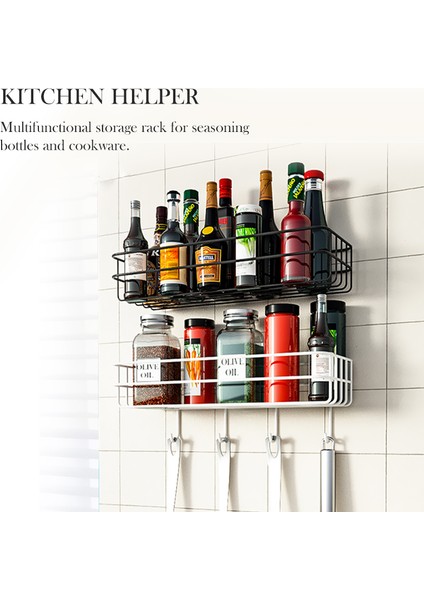 Beyaz-01 Tarzı Banyo Rafı Şampuan Depolama Askısı Banyo Asma Sepet Demir Kozmetik Tutucu Deliksiz Mutfak Baharat Organizer Aksesuarları (Yurt Dışından) modelleri