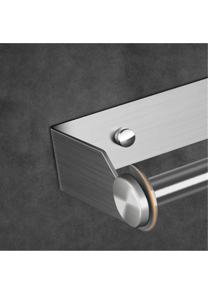 Gümüş 1pc Tarzı Banyo Mutfak Için Duvar Montajlı Rulo Kağıt Tutucu Paslanmaz Çelik Kağıt Havluluk Punch-Free Havlu Askısı (Yurt Dışından) fırsatları