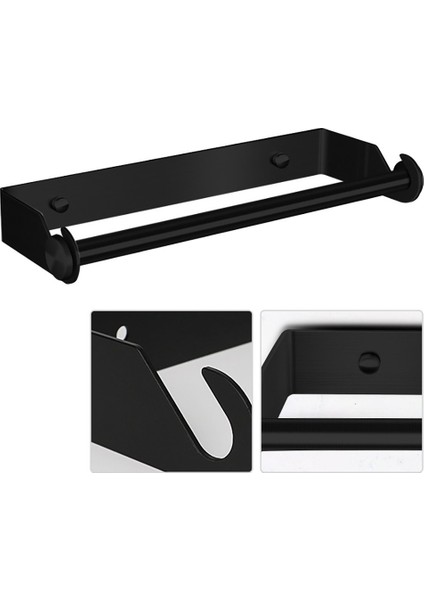 Gümüş 1pc Tarzı Banyo Mutfak Için Duvar Montajlı Rulo Kağıt Tutucu Paslanmaz Çelik Kağıt Havluluk Punch-Free Havlu Askısı (Yurt Dışından) indirimleri