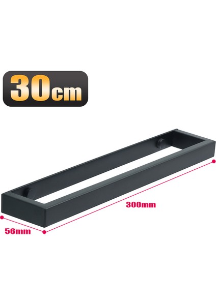 30CM Tarzı cm Havlu Askısı Banyo Havlu Tutucu Duvara Asılı Havlu Askısı Paslanmaz Çelik Banyo Rafı Depolama Rafı (Yurt Dışından)