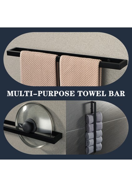 30CM Tarzı cm Havlu Askısı Banyo Havlu Tutucu Duvara Asılı Havlu Askısı Paslanmaz Çelik Banyo Rafı Depolama Rafı (Yurt Dışından) indirimleri