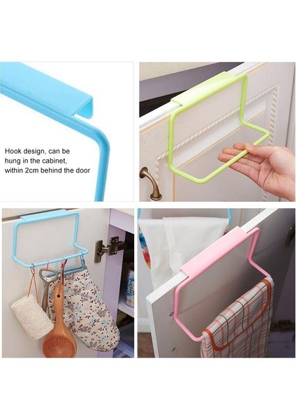 Yeşil Stil Esnek Askılı Havlu Rafı Çok Fonksiyonlu Dolap Kapısı Arka Mutfak Aksesuarları Ev Depolama Organizatörü (Yurt Dışından) fırsatları