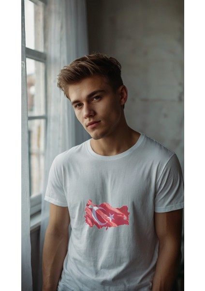 Türk Bayrak Baskılı Unisex T-Shirt Türk Bayraklı Tişört fiyatları