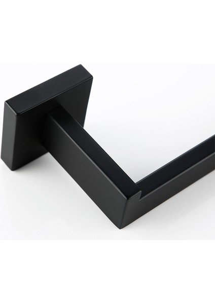 Ss-Havlu Yüzük Stili Banyo Donanım Seti Aksesuarları Mat Siyah Raf Havlu Askılığı Askı Havlu Rafı Kağıt Tutucu Siyah Diş Fırçası (Yurt Dışından) fırsatları