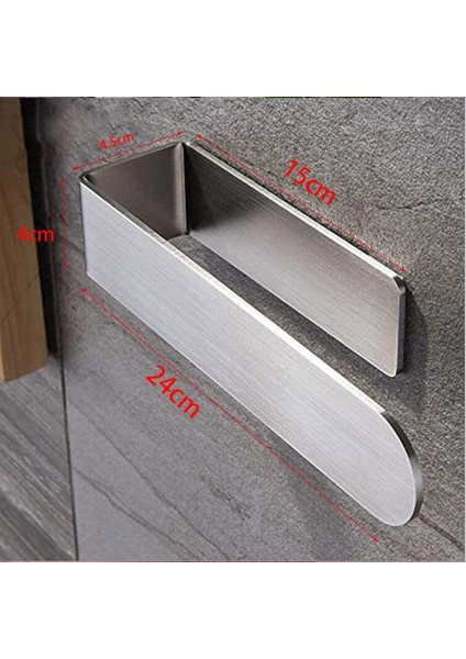 Uzun Siyah Stil Yumruk Olmayan Havlu Askılı Paslanmaz Çelik Mat Banyo Rafı Basit Banyo Havlu Askısı Yapıştırıcı Sabitleme (Yurt Dışından) fırsatları