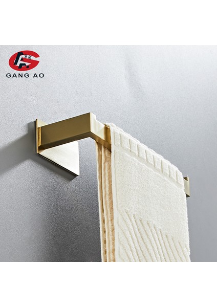 G Kanca Stili Altın Banyo Donanım Seti Kağıt Tutucu Havlu Askılığı Bornoz Kanca Havlu Çubuğu Paslanmaz Çelik Banyo Aksesuarları Çivisiz (Yurt Dışından) fırsatları