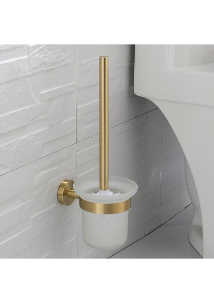 Diş Fırçası Bardak Rafı Stili Altın Fırçalanmış Banyo Aksesuarları Donanım Seti Tuvalet Fırçası Tutucu Kağıt Tutucu Havlu Askısı Bornoz Kanca Sabunluk Havlu Halkası - (Yurt Dışından) fiyatları