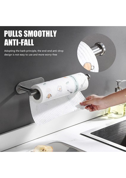 Altın 3.6x4.5x9.5cm Stili Yeni 30CM Büyük Kağıt Havlu Tutucu Mutfak Tezgah Duvara Montaj Kendinden Yapışkanlı Kağıt Havlu Tutucuları Vidalarla (Yurt Dışından) fırsatları