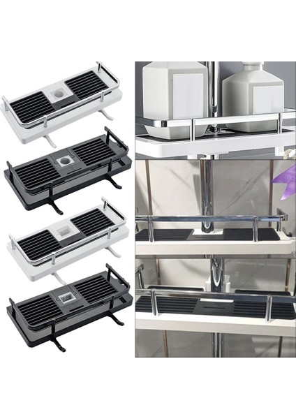 Siyah Yuvarlak Delik Stili Duş Depolama Rafı Banyo Direği Raflar Tutucu Çıkarılabilir Tepsi Raf Organizatör Şampuan Tepsi Tek Katlı Duş Başlığı Tutucu (Yurt Dışından) fiyatları