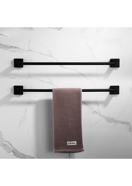 30CM (Kare Taban) Stili Banyo Siyah Havlu Askısı Duvara Monte Siyah Tuvalet Alan Alüminyum Havlu Barı Depolama Raflı Banyo Aksesuarları (Yurt Dışından) fiyatları