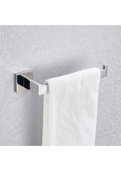 Tek Havluluk Stili Banyo Donanım Seti Krom Havlu Askılığı Rafı Askı Rafı Rulo Raf Diş Fırçası Tutucu Banyo Aksesuarları (Yurt Dışından)