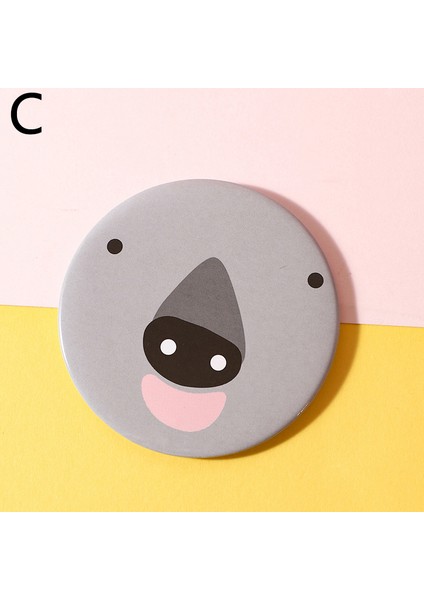 C Stili Makyaj Aynası Taşınabilir El Aynası Mini Yuvarlak Cep Aynası Makyaj Makyaj Aynası Kozmetik Aracı Seyahat Aksesuarları (Yurt Dışından)