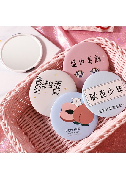 C Stili Makyaj Aynası Taşınabilir El Aynası Mini Yuvarlak Cep Aynası Makyaj Makyaj Aynası Kozmetik Aracı Seyahat Aksesuarları (Yurt Dışından) modelleri