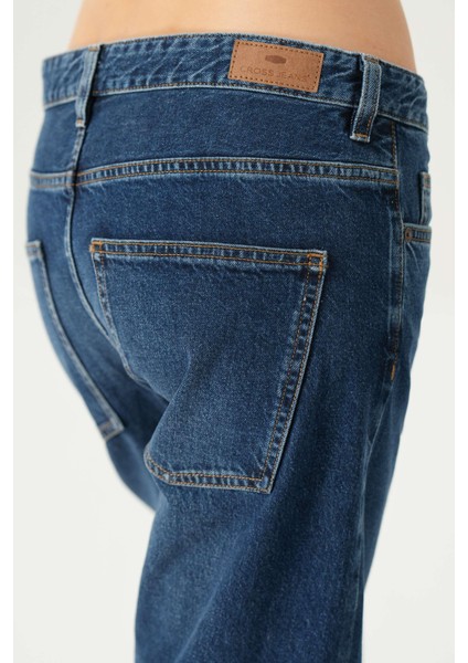 Koyu Mavi Düşük Bel Patı Fermuarlı Slim Fit Jean Pantolon C 4934-006 indirimleri