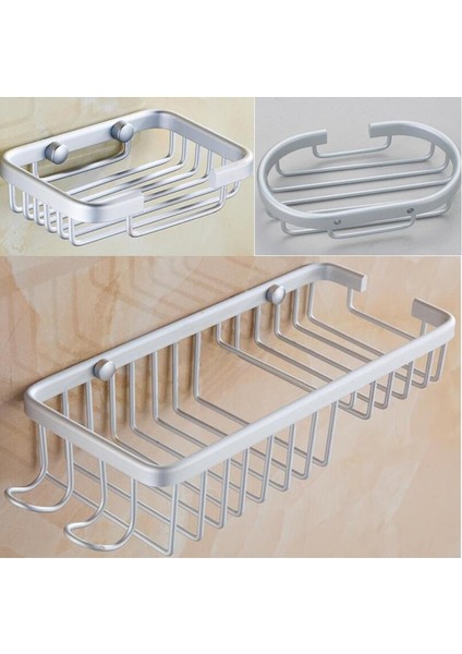 Bir Stil Alüminyum Banyo Aksesuarları Depolama Şampuan Kutusu Sabunluk Uzatma Sabun Ağı Depolama Rafı Oval Süzgeç Rafı (Yurt Dışından) modelleri