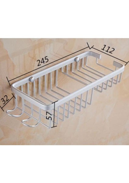 Bir Stil Alüminyum Banyo Aksesuarları Depolama Şampuan Kutusu Sabunluk Uzatma Sabun Ağı Depolama Rafı Oval Süzgeç Rafı (Yurt Dışından) fırsatları