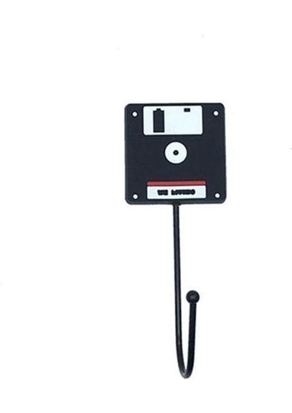 No.2 Tarzı Eski Tarz Askı Kanca Anahtarlık Retro Kaset Disk Askı Kanca Duvara Montajlı Çatal Anahtar Tutucu Raf Minimalist Mutfak Aksesuarları (Yurt Dışından)