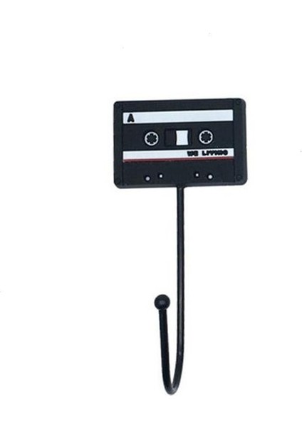 No.2 Tarzı Eski Tarz Askı Kanca Anahtarlık Retro Kaset Disk Askı Kanca Duvara Montajlı Çatal Anahtar Tutucu Raf Minimalist Mutfak Aksesuarları (Yurt Dışından)