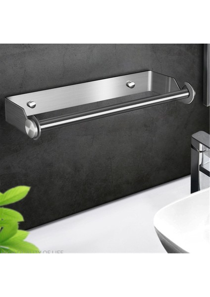 Siyah Stil Banyo Mutfak Için Duvara Monte Edilebilir Paslanmaz Çelik Kağıt Havluluk Punch-Free Havlu Askısı Rulo Kağıt Standı (Yurt Dışından) modelleri