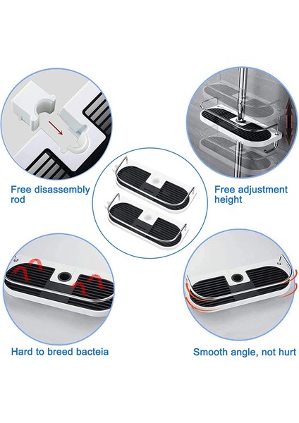 F Stili Duş Saklama Rafı Banyo Direk Raflar Tutucu Ayırılabilir Tepsi Raf Organizatör Şampuan Tepsi Tek Katlı Duş Başlığı Tutucu (Yurt Dışından) fiyatları