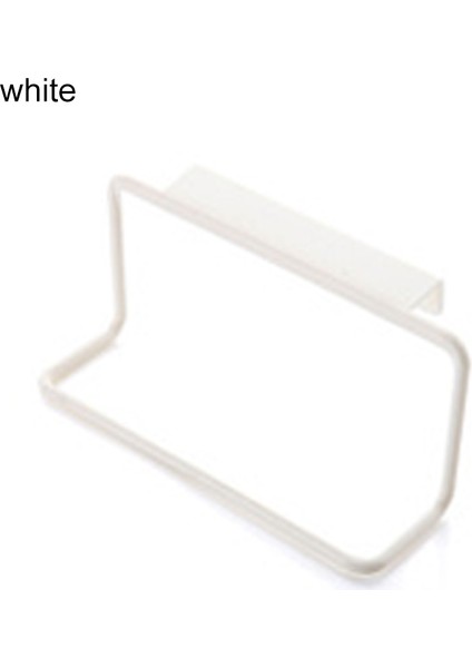 Beyaz Stil Elastik Askı Havlu Rafı Çok Fonksiyonlu Dolap Kapısı Arka Mutfak Aksesuarları Ev Depolama Düzenleyici (Yurt Dışından)