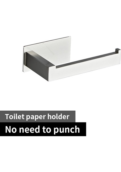 L Kağıt Tutucu Stili Altın Banyo Donanım Seti Kağıt Tutucu Havlu Askılığı Bornoz Kanca Havlu Çubuğu Paslanmaz Çelik Banyo Aksesuarları Çivisiz (Yurt Dışından)