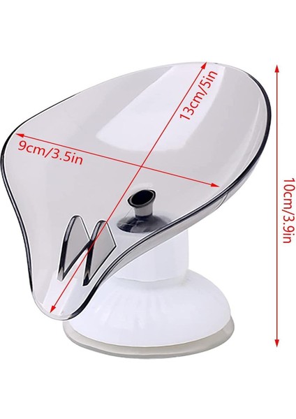 B-1 Tarzı Yaprak Şekilli Sabun Kutusu Banyo Aksesuarı - Ücretsiz Delikli, Emici Kupalar ile Sabunluk (Yurt Dışından)