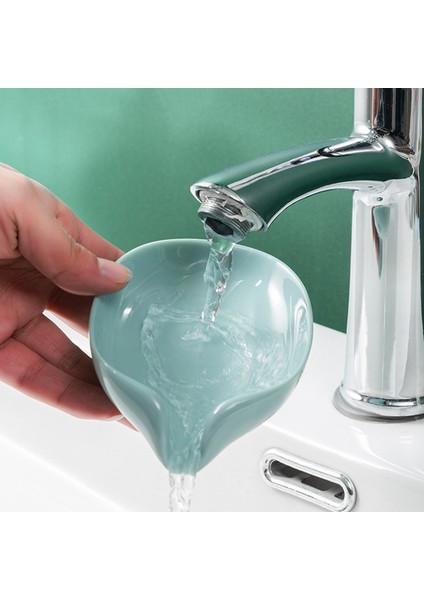 B-1 Tarzı Yaprak Şekilli Sabun Kutusu Banyo Aksesuarı - Ücretsiz Delikli, Emici Kupalar ile Sabunluk (Yurt Dışından) fiyatları