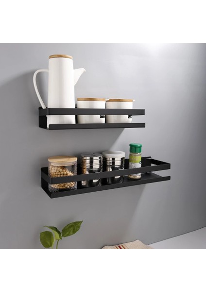 Fırçalanmış 20CM Tarzı Banyo Aksesuarları 25 cm Modern Mat Siyah Banyo Köşe Rafları Mutfak Duvar Rafı Duş Şampuan Depolama Rafı (Yurt Dışından) modelleri