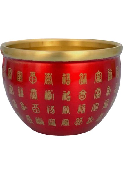 Dekorasyonu Için Feng Shui Pirinç Kase Kırmızı (Yurt Dışından) fiyatları