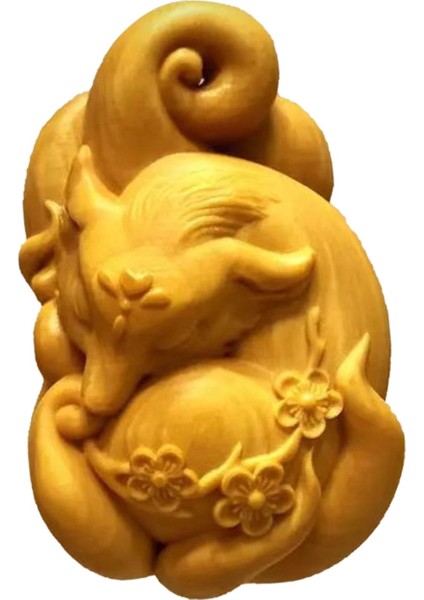 Oyma Heykelcik Minyatür Figürler Heykel Şimşir Heykeli Asılı Süsleme B (Yurt Dışından) fırsatları