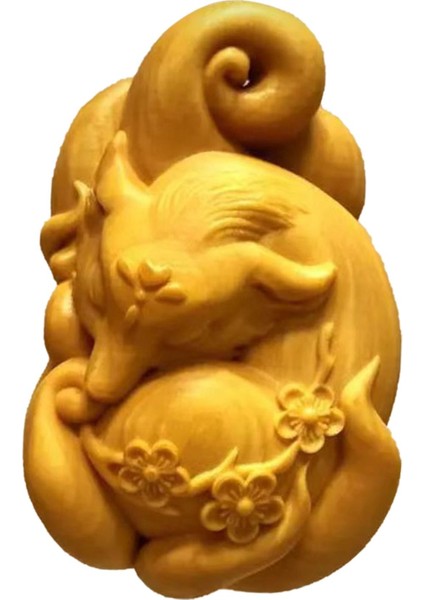 Oyma Heykelcik Minyatür Figürler Heykel Şimşir Heykeli Asılı Süsleme B (Yurt Dışından) indirimleri