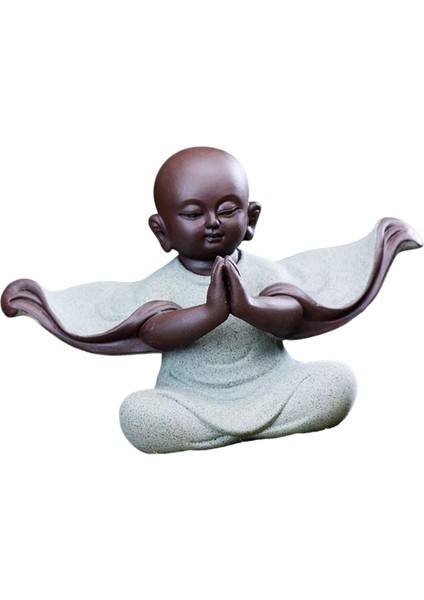 Çocuklar Için Heykelcik Meditasyon Heykel Feng Shui Dekor Küçük Yeşil (Yurt Dışından)