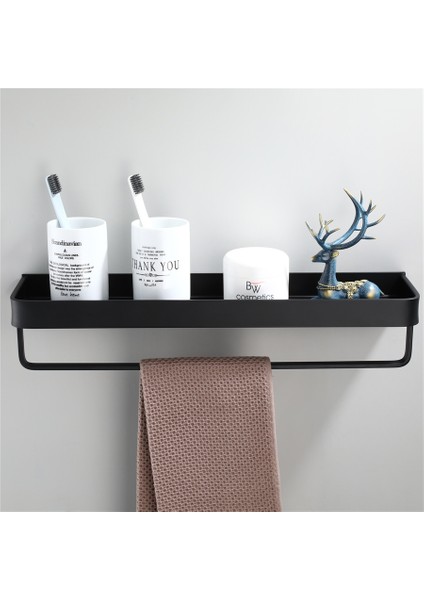 Çubuk Kanca Stili ile 30 cm Banyo Siyah Raf Havlu Asma Alanı Alüminyum Köşe Raflar Havlu Askısı Kanca Şampuan Tutucu Mutfak Depolama Rafı (Yurt Dışından) modelleri