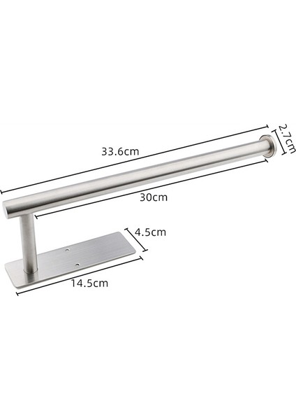 Lacivert Tarzı Yeni 30CM Büyük Kağıt Havlu Tutucu Mutfak Tezgah Duvara Montaj Kendinden Yapışkanlı Kağıt Havlu Tutucuları Vidalarla (Yurt Dışından)