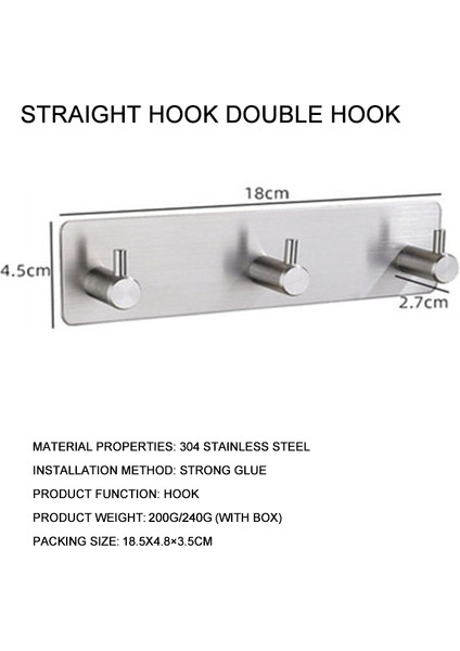 9 Stili Yazın 304 Paslanmaz Çelik Askılar Kapı Duvar Giysi Havlu Askı Metal Banyo Aksesuarları Mutfak Banyo Aksesuarları (Yurt Dışından)