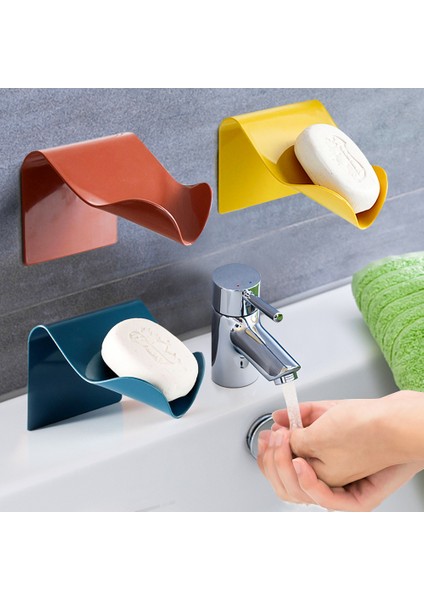 01 Beyaz Stil Duvar Emme Süzgeci Sabunluk Yaprağa Benzer Dekoratif Drenaj Sabun Tutucu Sabun Kutusu Depolama Kabı Ev Banyo Aksesuarları (Yurt Dışından) indirimleri