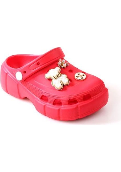 Apella Samba Eva Plaj Havuz Unisex Çocuk Taşlı Terlik