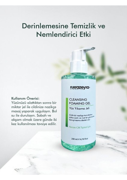 Leke Karşıtı Yüksek Korumalı 50 Spf Güneş Kremi ve Yüz Temizleyici Cilt Bakım Seti