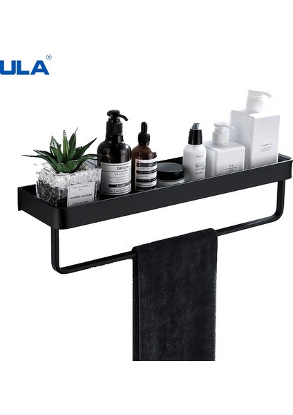 A62517-1 Stili Ula Siyah Banyo Rafı cm Mutfak Duvar Rafı Metal Duş Tutucu Depolama Rafı Havlu Askısı Bornoz Kanca Banyo Aksesuarları (Yurt Dışından) indirimleri